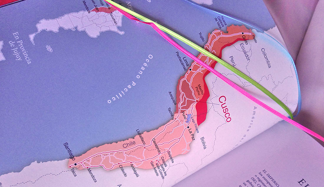 diseño de mapa para libro