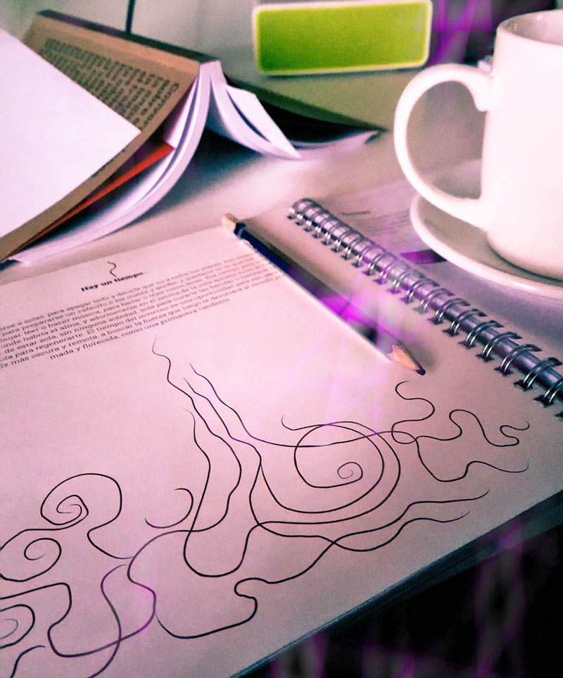 tablero cafe libro creatividad